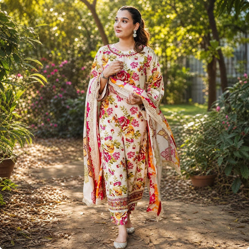 IZEL Lawn Unstitched 3pc