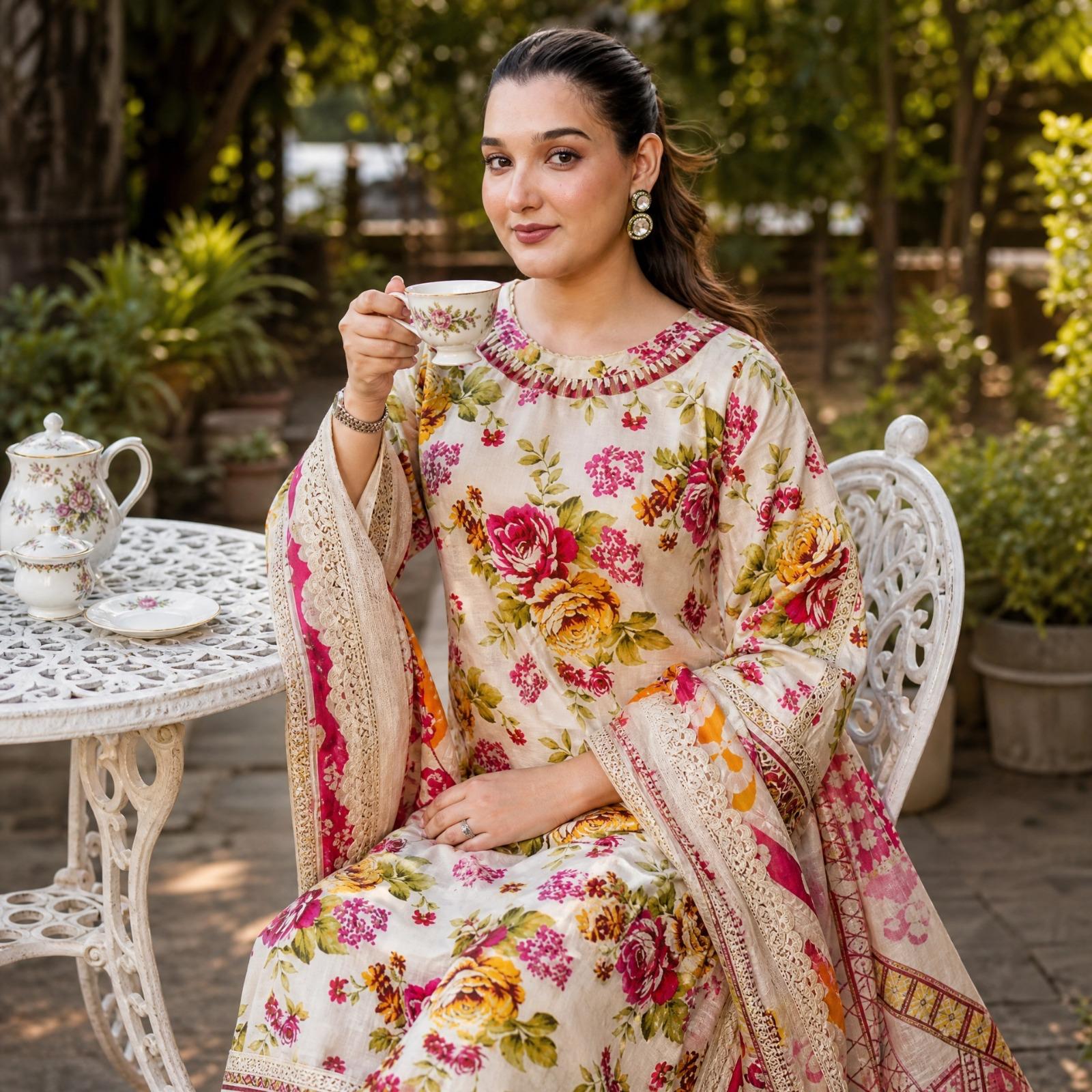 IZEL Lawn Unstitched 3pc