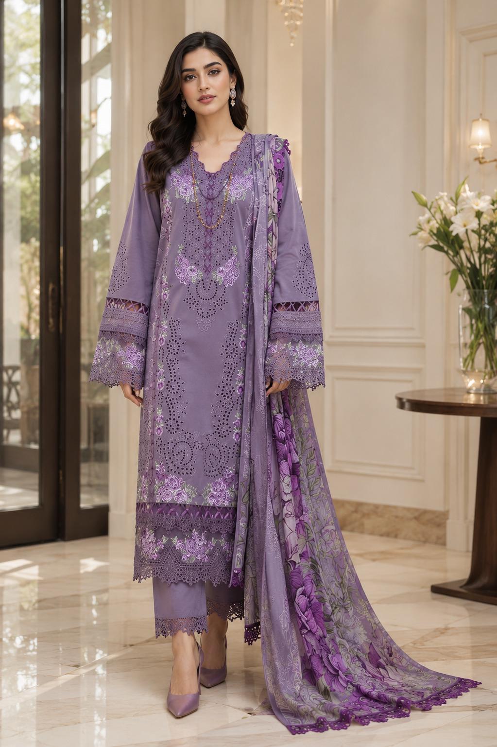 Embroidered Fully Lawn 3pc