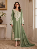 Sage Green 3-piece traditional suit