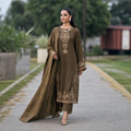 Premium Dhanak (Shirt &amp; Trouser) with a Woolen Dupatta